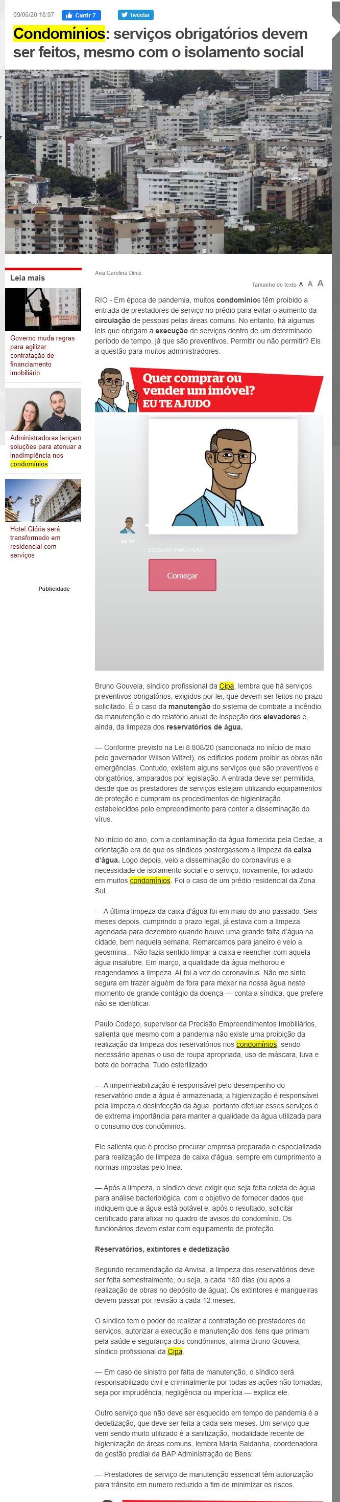 EXTRA: SERVIÇOS OBRIGATÓRIOS